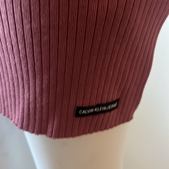 Calvin Klein Jeans Ribbed Dress Size S New With Tag - Picture 3 of 12